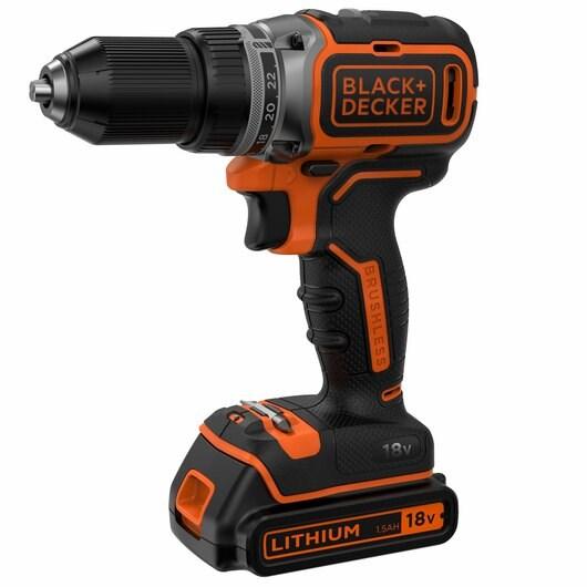 Boremaskine/skruemaskine Black+Decker 18 V børsteløs – 1.650 o/min