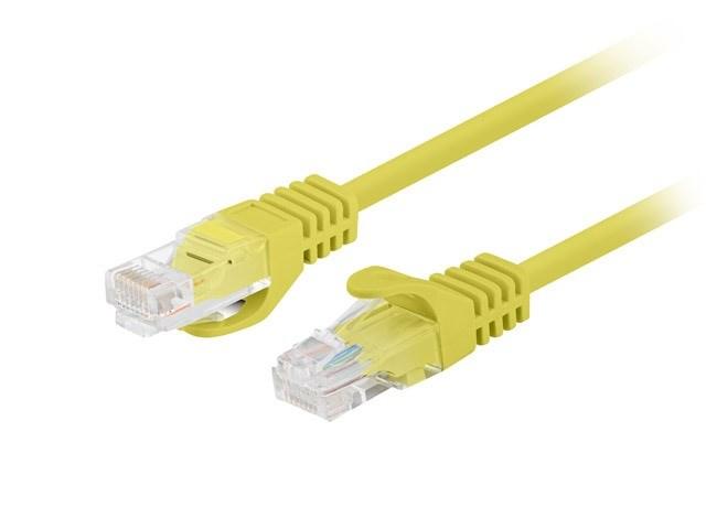 Netværkskabel Cat6 UTP 0,25 m gul – Lanberg, 10-pak, Fluke-testet billede