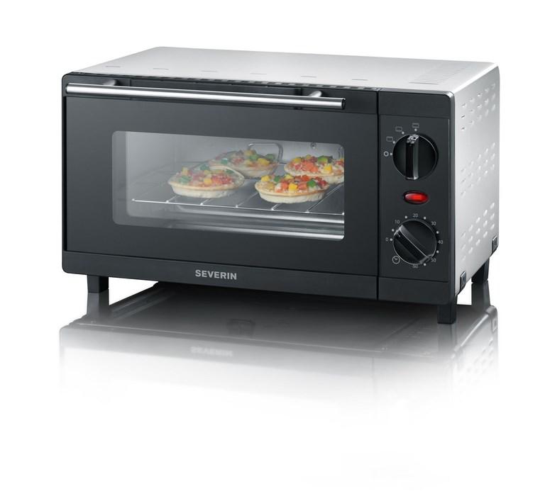 Miniovn SEVERIN TO 2052 9 l, 800 W, sort, med grill