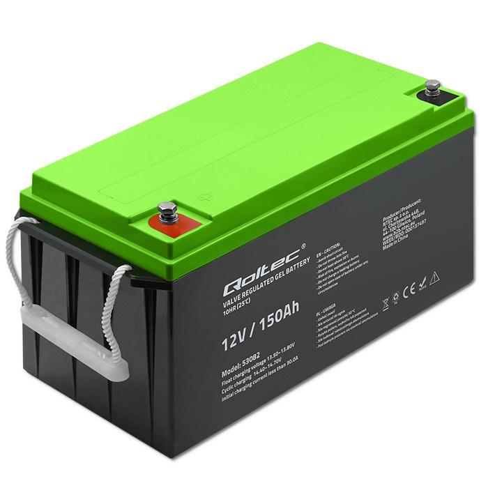 Batteri gel 12 V 150 Ah - Qoltec
