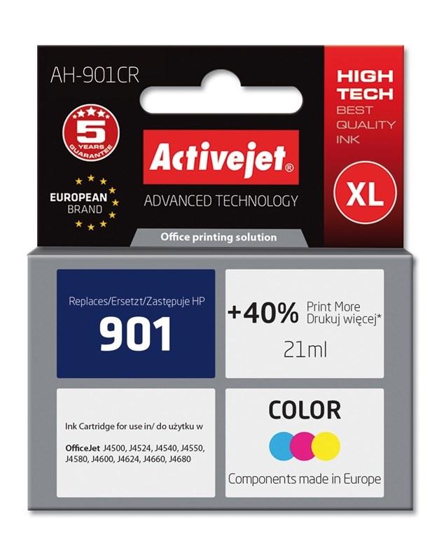 BlÃ¦kpatron til HP 901 â Activejet Premium XL, farve, 21 ml