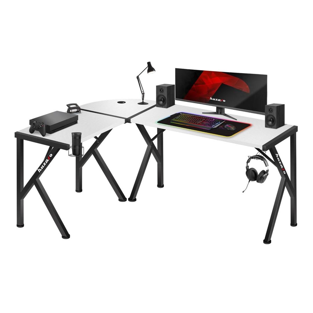 Gaming bord Huzaro Hero 6.3 â hvidt hjÃ¸rnebord