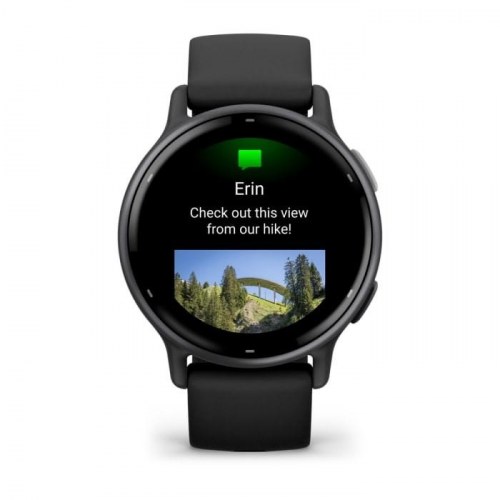 Sportsur Garmin Venu/Vivoactive 5 – 42 mm AMOLED, GPS, sort