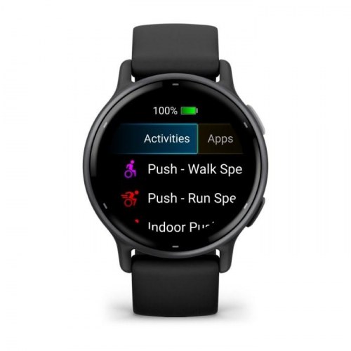 Sportsur Garmin Venu/Vivoactive 5 – 42 mm AMOLED, GPS, sort