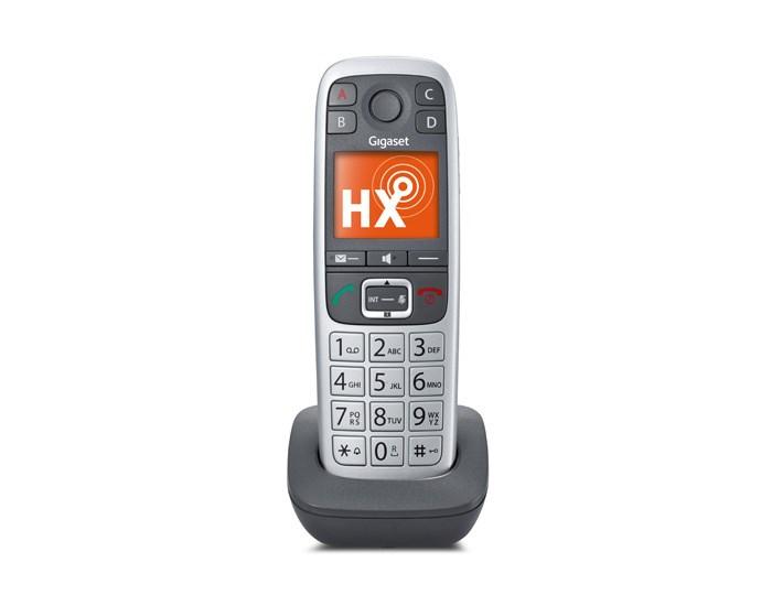 Trådløs fastnettelefon Gigaset E560HX - grå/sølv med opkalds-ID billede