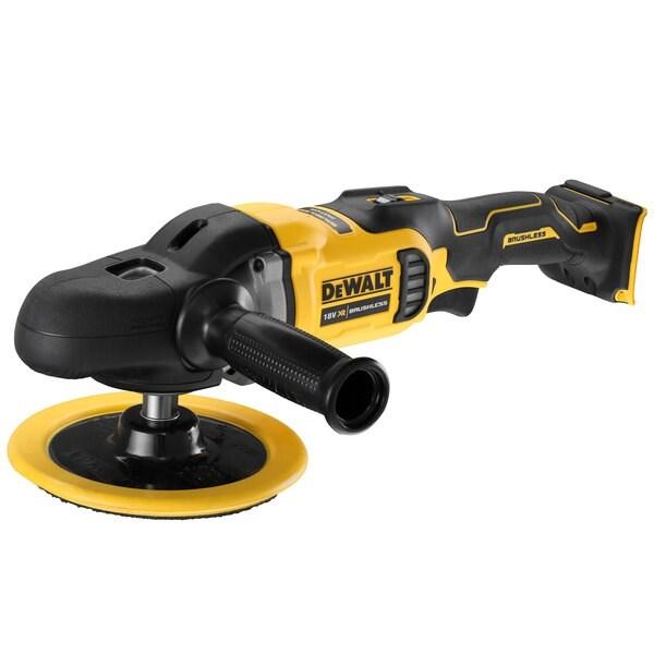 Polermaskine til gulv DeWALT DCM849N-XJ 18 V, 2.200 o/min – gul