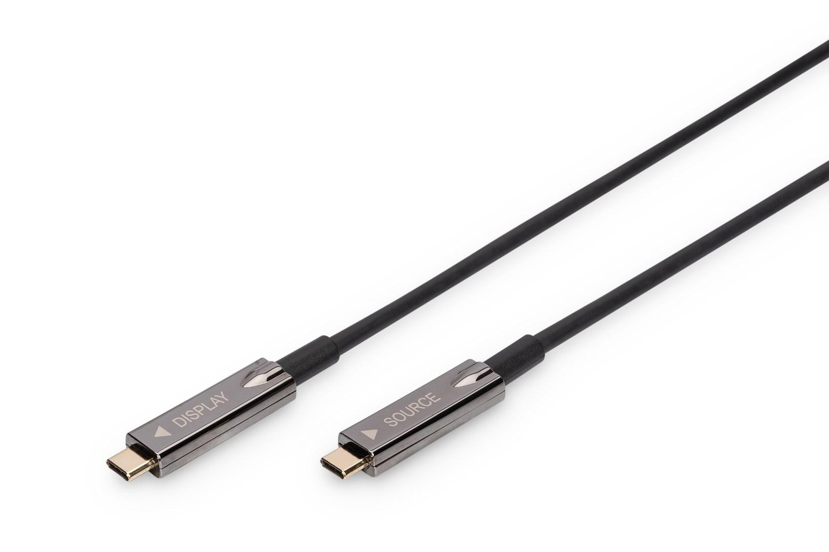 USB-C kabel 15 m - DIGITUS AOC 4K billede