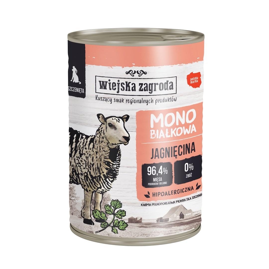Hundefoder vÃ¥dfoder â wiejska zagroda Puppy Monoprotein Lam 400 g