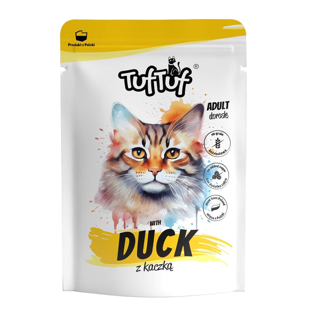 VÃ¥dfoder til kat â TufTuf med and, 300 g