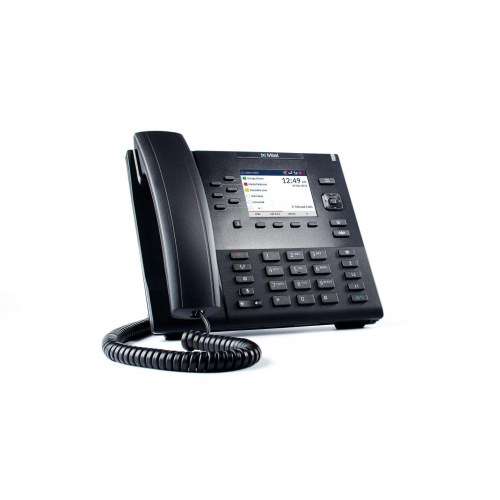 IP-telefon med 9 linjer – Mitel, sort, 3,5" LCD