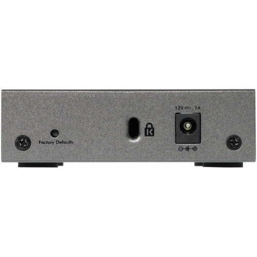 Netværksswitch NETGEAR GS105E – Managed L2/L3 Gigabit, grå