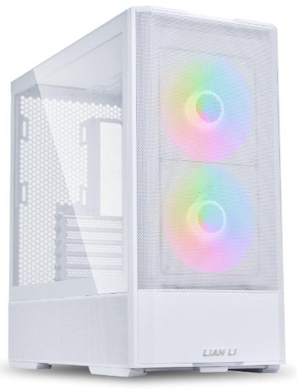 PC kabinet Lian Li LANCOOL 207, midi-tower, ATX, hærdet glas – hvid billede