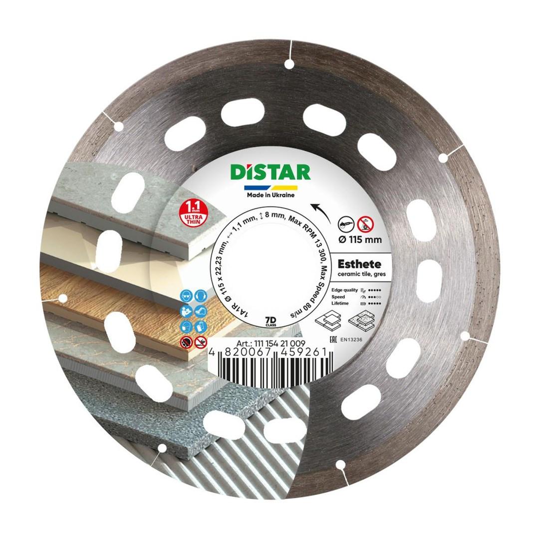 Diamantklinge 115 mm Distar 1,1 × 8 × 22,23 mm