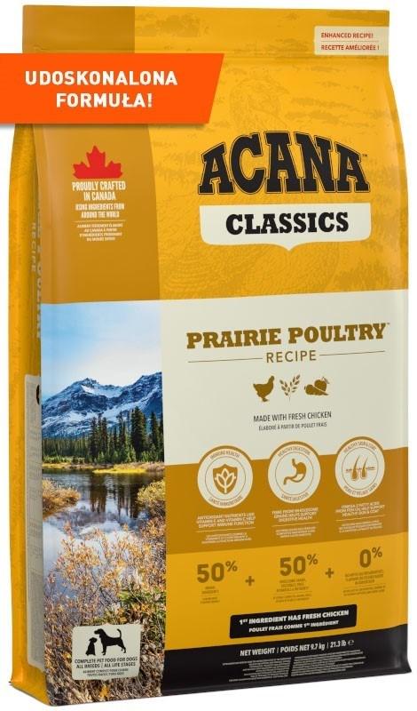 Hundefoder tørfoder ACANA Classics Prairie Poultry 9,7 kg