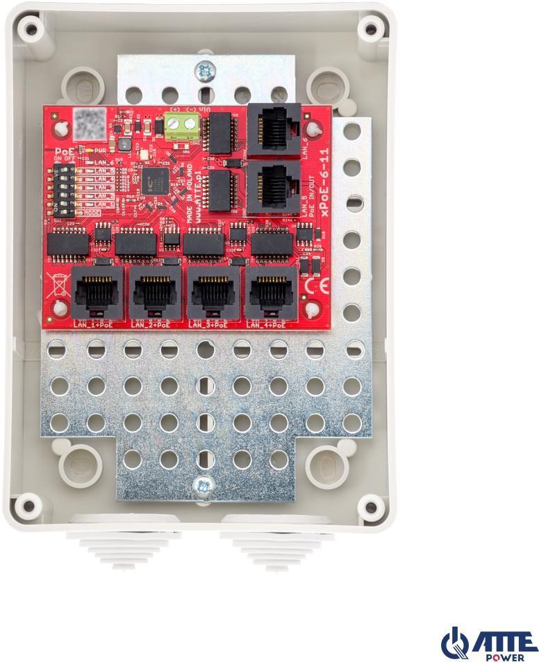 Netværksswitch PoE 6-port - Atte xPoE-6-11-S3
