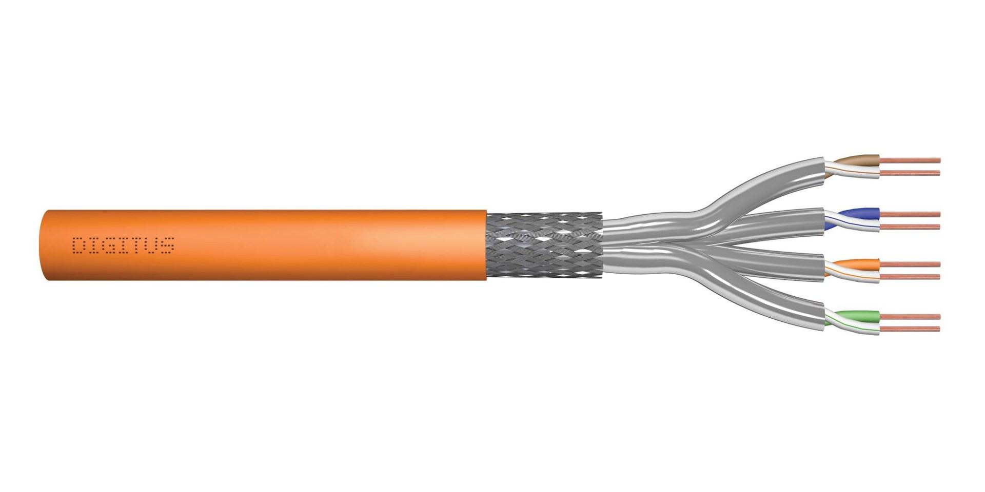 DIGITUS Professional installation cable - 50 m - orange RAL 2000 - Orange - 50m