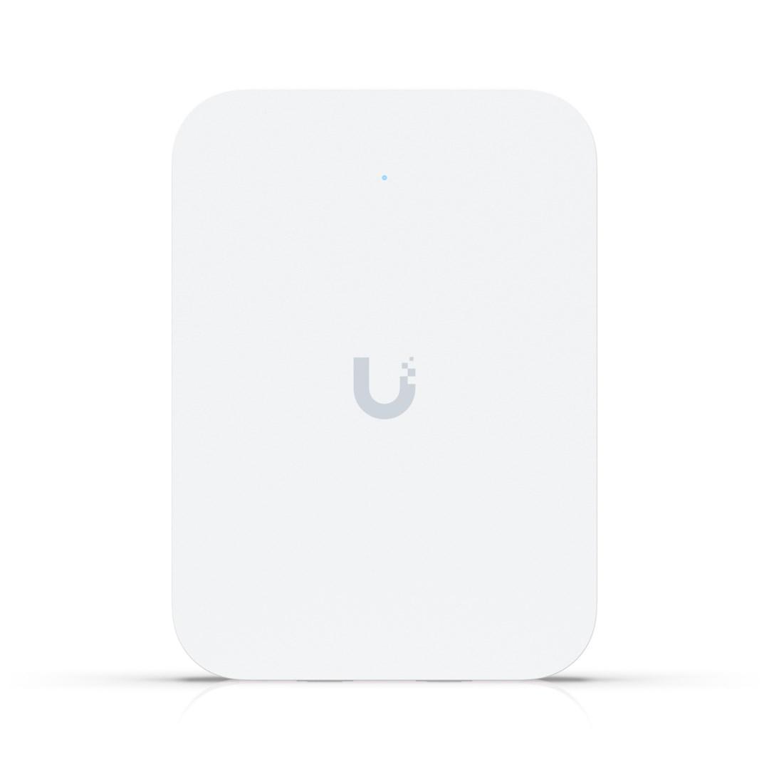Adgangspunkt Ubiquiti U7 In‑Wall 4300 Mbit/s hvid PoE