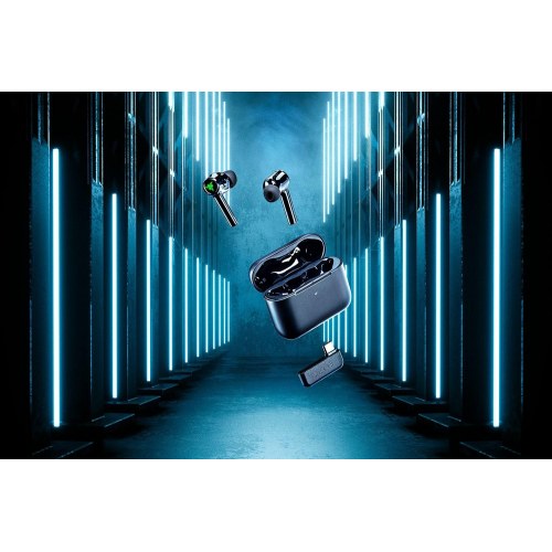 Trådløse in-ear høretelefoner Razer Hammerhead Pro HyperSpeed - gaming, Bluetooth, sort