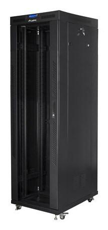 Serverrack 42U gulvstående - Lanberg, 80×80 cm, sort billede