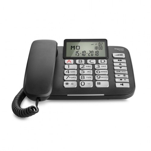Fastnettelefon Gigaset DL580 med opkalds-ID - sort