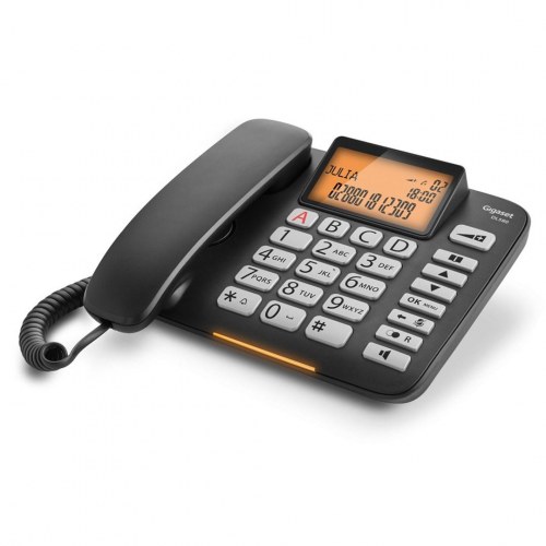 Fastnettelefon Gigaset DL580 med opkalds-ID - sort