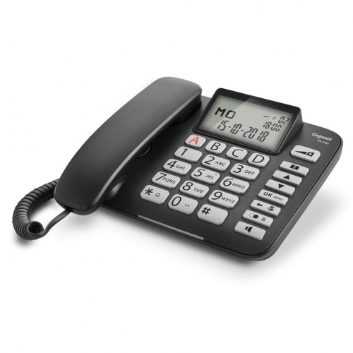 Fastnettelefon Gigaset DL580 med opkalds-ID - sort