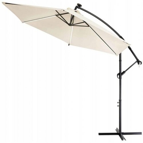 Parasol på hængende arm 3 m – Extralink BLACK FOREST, beige