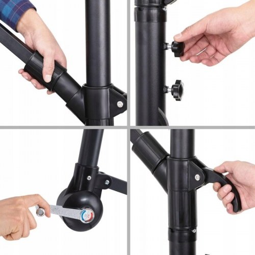 Parasol på hængende arm 3 m – Extralink BLACK FOREST, beige