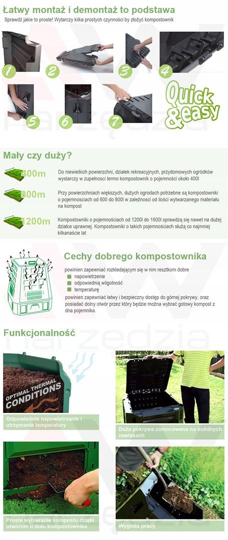 Kompostbeholder 380 l - Prosperplast Compogreen