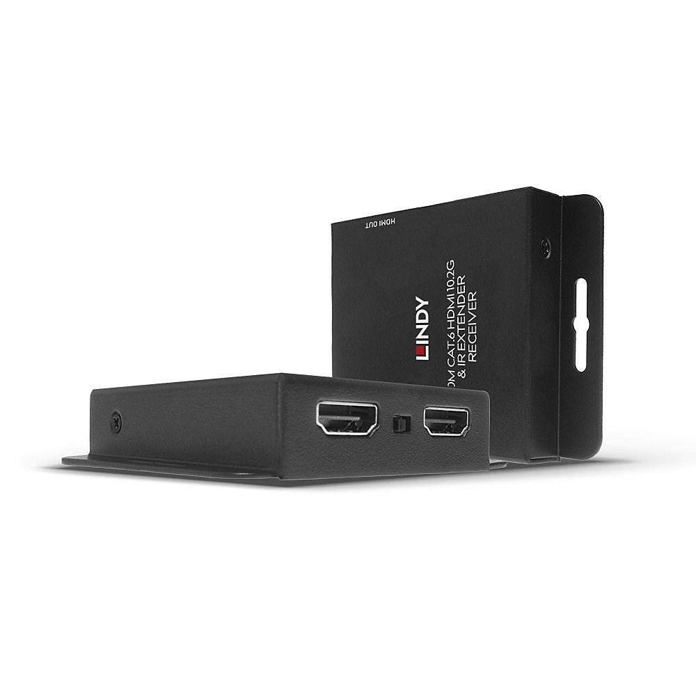 HDMI extender 70 m med Cat6, LINDY 4K30, IR, PoC & loop out billede