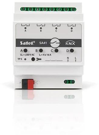 KNX aktuator 4-kanals - SATEL KNX-SA41