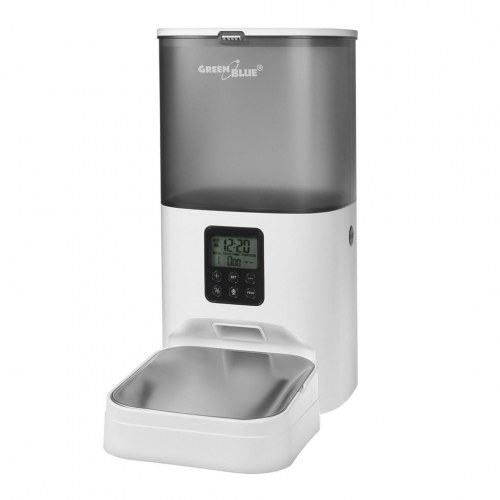 Automatisk foderautomat til kæledyr 6 l – GreenBlue GB393, USB 5V 1A