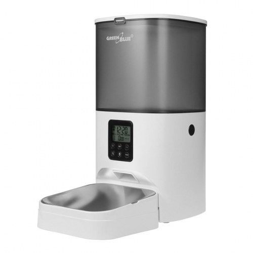 Automatisk foderautomat til kæledyr 6 l – GreenBlue GB393, USB 5V 1A