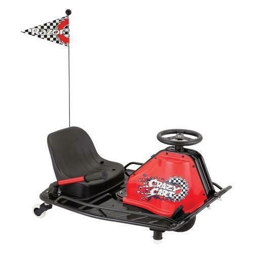 El-gokart til børn Razor Crazy Cart Lithium (sort/rød)