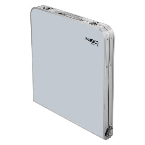 Campingbord sæt NEO TOOLS – bord og 4 stole, sammenklappeligt i kuffert