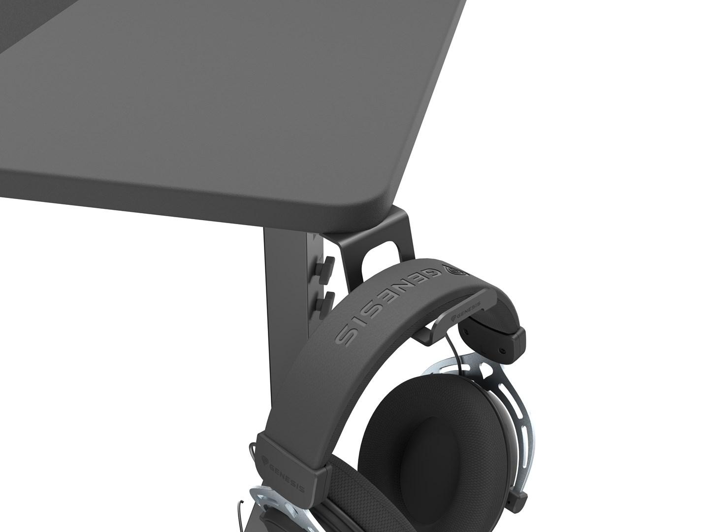 Genesis Holm Modular - desk - rectangular - anthracite black Gamer Bord
