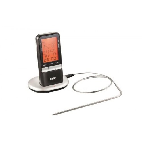 Madtermometer digital – GEFU 0–250 °C (sort/rustfrit stål)