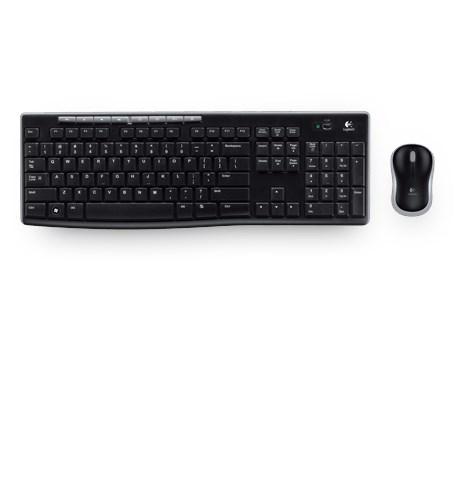 Trådløst tastatur og mus Logitech MK270 - sort billede