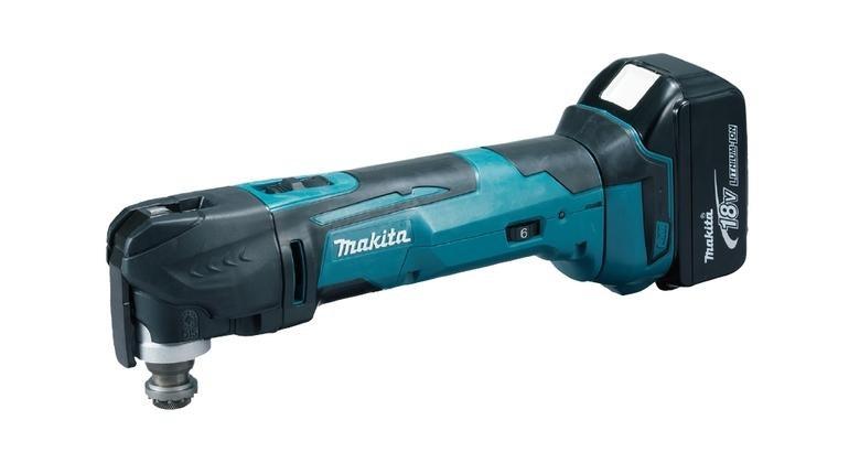 Akku multiværktøj 18V Makita DTM51RFJX1 med 2x3,0 Ah, tilbehør og Makpac