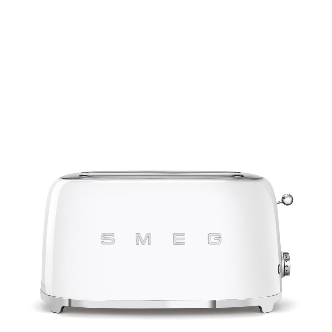 Brødrister 4 skiver – SMEG 50’s Style, hvid (TSF02WHEU)