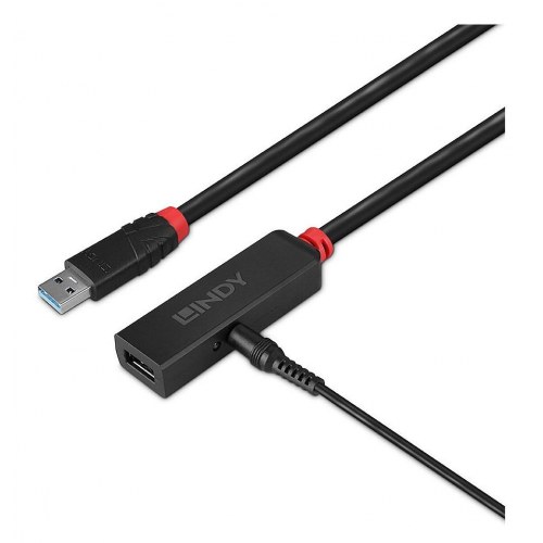USB 3.0 aktiv forlængerkabel 5 m - Lindy Slim