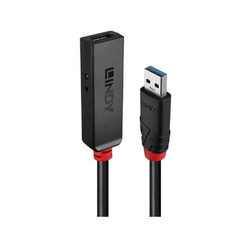 USB 3.0 aktiv forlængerkabel 5 m - Lindy Slim