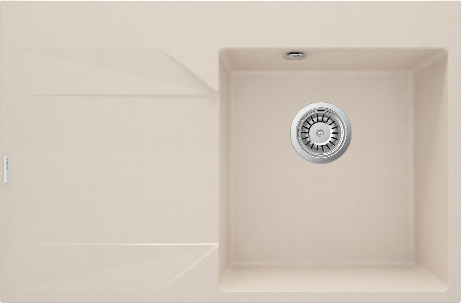 Køkkenvask i granit med afdrypningsfelt – venstre, deante