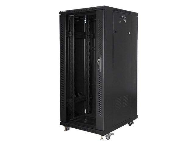 Serverrack 19" gulvmodel 27U - Lanberg, 600×800 mm, sort