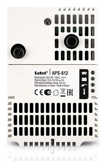 Strømforsyning til alarm – SATEL APS-612, hvid, kablet