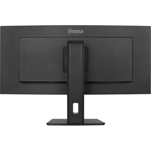 Skærm 34" ultrabred buet – iiyama ProLite XCB3497WQSD – UWQHD, USB‑C dok, LAN og KVM, højdejusterbar 15 cm