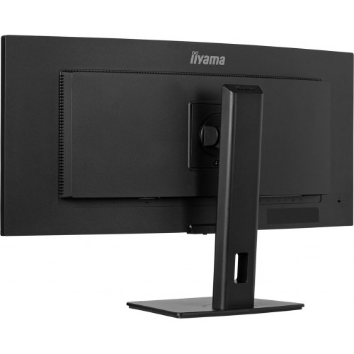 Skærm 34" ultrabred buet – iiyama ProLite XCB3497WQSD – UWQHD, USB‑C dok, LAN og KVM, højdejusterbar 15 cm