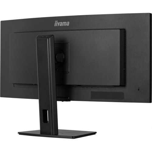 Skærm 34" ultrabred buet – iiyama ProLite XCB3497WQSD – UWQHD, USB‑C dok, LAN og KVM, højdejusterbar 15 cm