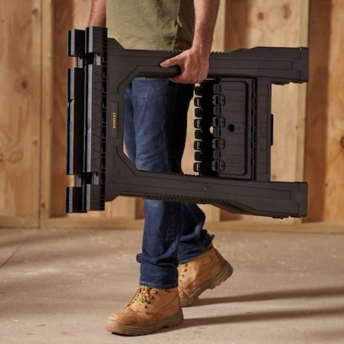 Bukke til arbejdsbord STANLEY – sammenklappelige, 2 stk.