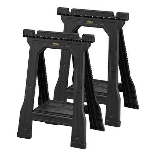 Bukke til arbejdsbord STANLEY – sammenklappelige, 2 stk.